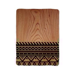 wood pattern blanket