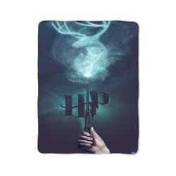 stag patronus harry potter blanket