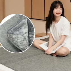 usb electric heating blanket, adjustable temperature heating pad with timing, plush winter warm-up, overheat protection