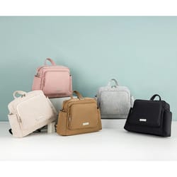 large capacity waterproof diaper bag for mother, solid polyester newborn baby travel backpack