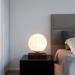 levitating floating moon lamp, 3d printing magnetic night light table decor
