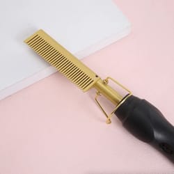 electric hair straightener comb, pro beard straightening comb, hot comb press