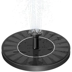 solar power bird bath fountain pump with solar fountain and nozzles eco-friendly garden water feature