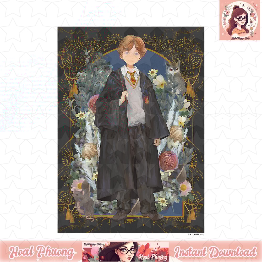 Harry Potter Deathly Hallows 2 Ron Weasley Portrait T-Shirt .jpg