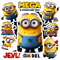 Stickers Mega Minion Gus SVG Minion Jerry PNG Tim From Despicable Me 4DaveMinion MelStuart Printabl 0