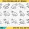 Frog Perching Line Art Bundle 0