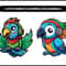 Cute Parrot Sleeping Svg Bundle 2
