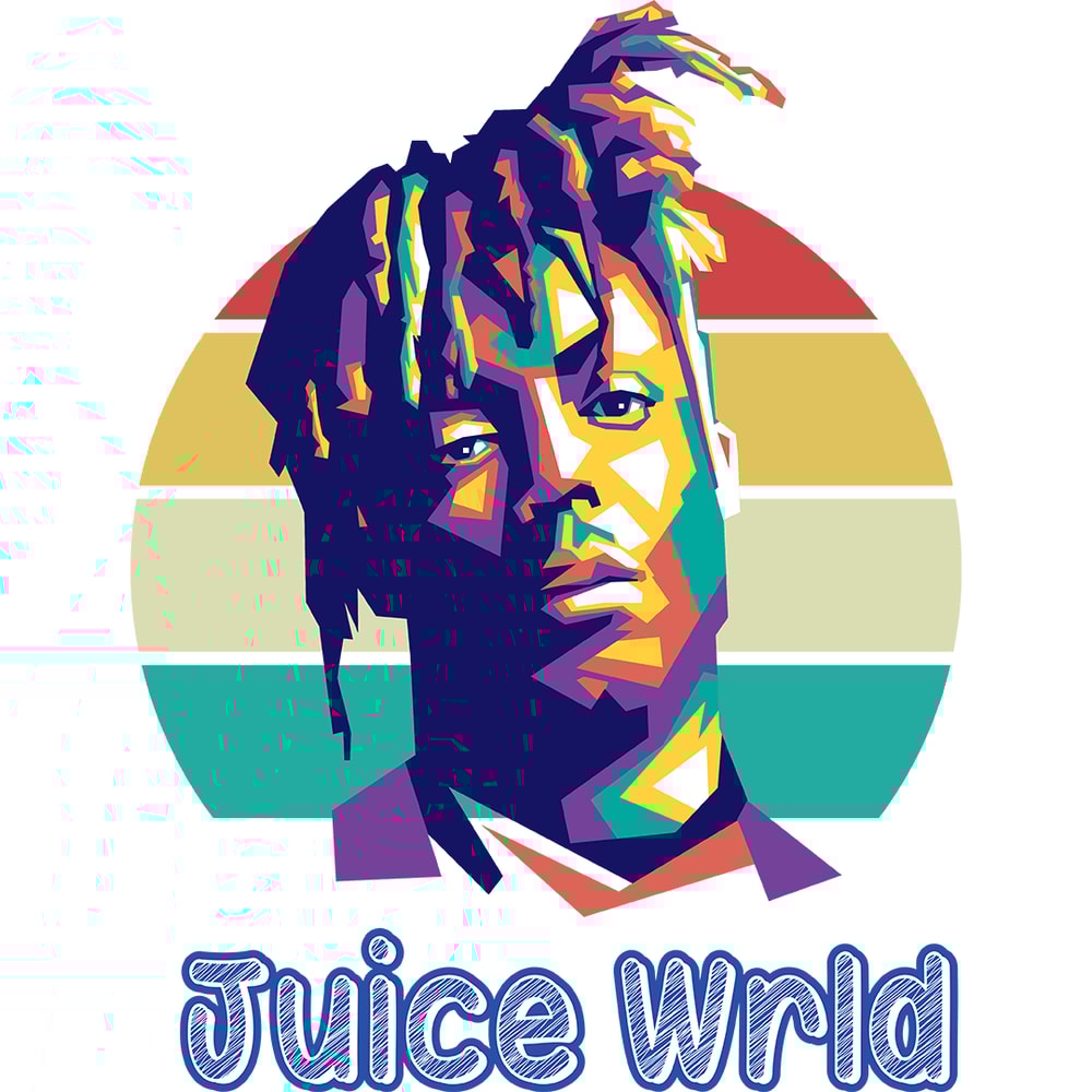 Juice Wrld 1 Retro PNG Sublimation Digital Download 0