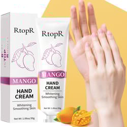 mango hand cream moisturizing, skin brightening and firming lotion, hydrating nourishing hand moisturizer with natural