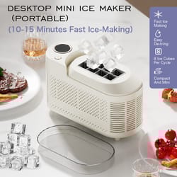 portable small ice maker machine, mini automatic cube ice maker for home, office, dorm, camping & car