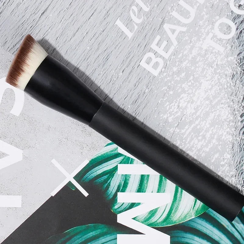 Flat Top Foundation Brushes Synthetic Hair Face Contour Brush Liquid Cream Bronzer Buffing Makeup T 4