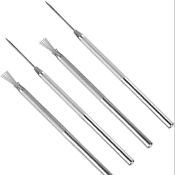 1/2/6pcs 7 pins needles texture ceramics tools set, polymer clay sculpting, diy pottery brush for detailed molding