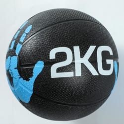 2kg solid rubber medicine slam ball fitness training equipment for total body slams power and agility