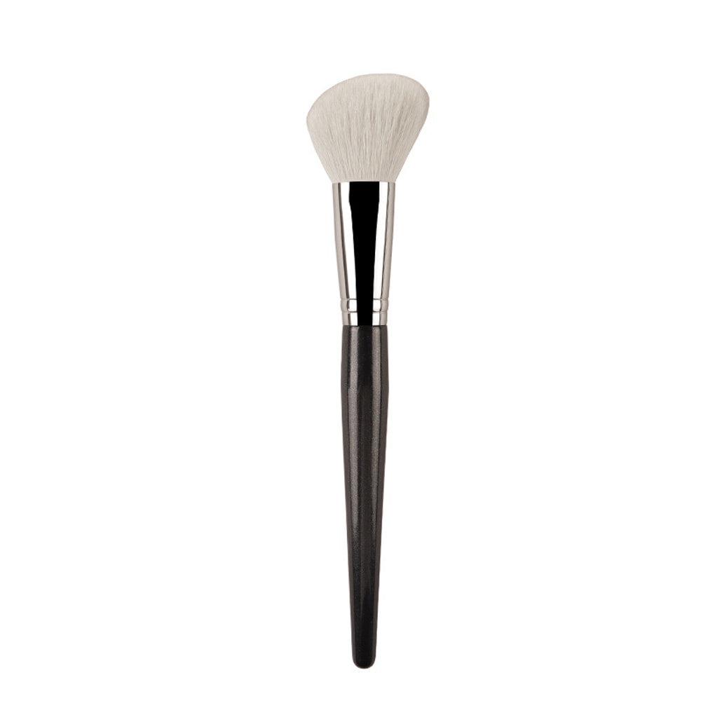 Professional Goat Hair Contour Brush, Angled Face Sculpting Makeup Tool, Hypoallergenic Blending Brush