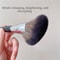 Professional Makeup Brushes, Black Sculpting Brush, Large Face Contour Bronzer Oblique Powder Blush Cosmetic Tool