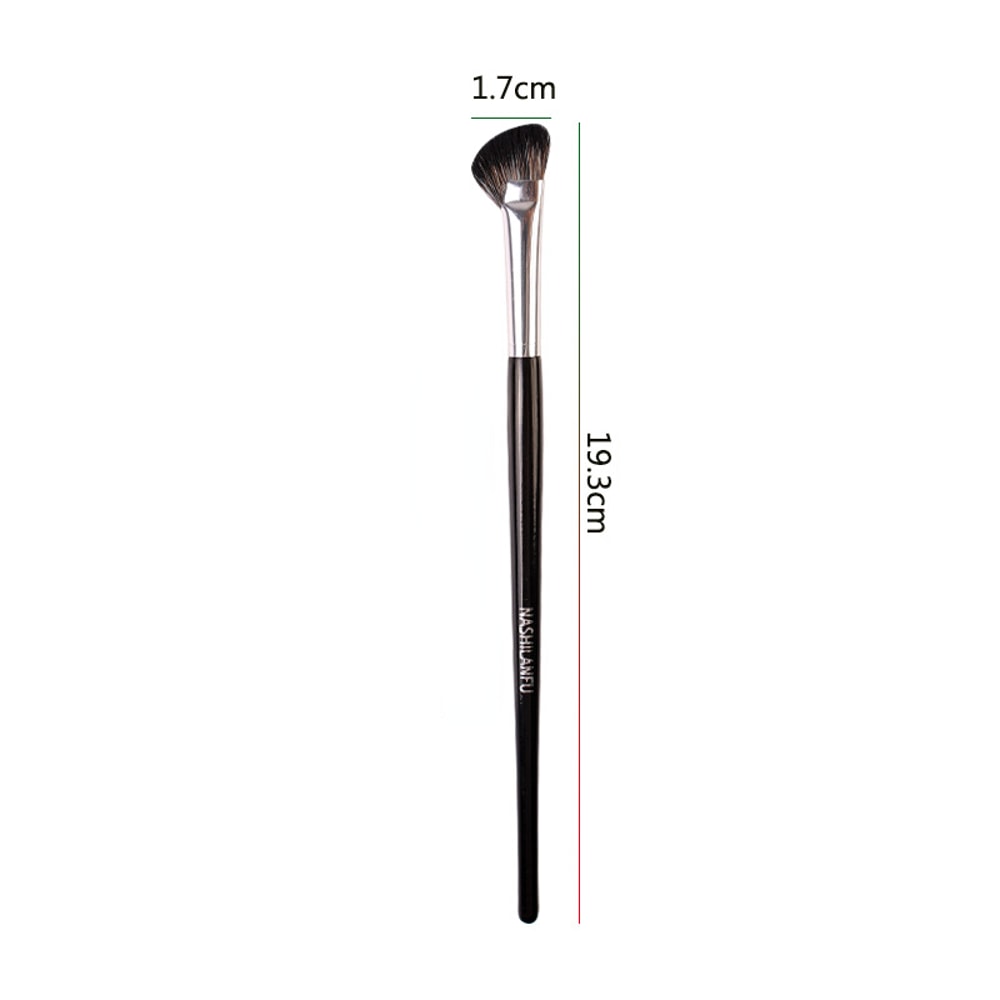 Professional Makeup Brushes, Black Sculpting Brush, Large Face Contour Bronzer Oblique Powder Blush Cosmetic Tool