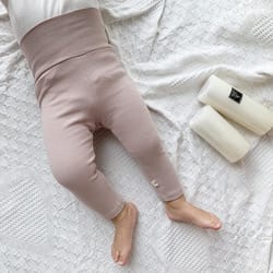 ultra-soft ribbed baby leggings, cotton full-length skinny pants for infant boys & girls, autumn spring kids clothes