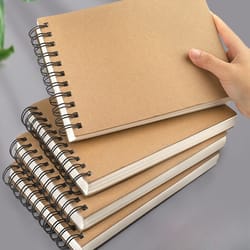 vintage loose leaf notebook, watercolor drawing book, multipurpose scrapbooking journal for art, travel, and ideal