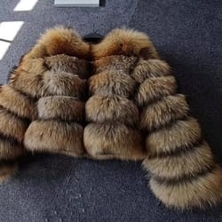 luxury faux fur coat, 2024 winter fluffy jacket for women, thick warm raccoon style outwear