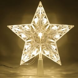 warm white lights led shining lamp, christmas tree decoration stars, topstar , home room decor for xmas festival