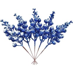 christmas decoration head red sparkling snow berries bouquet, artificial xmas tree ornaments, party home decor