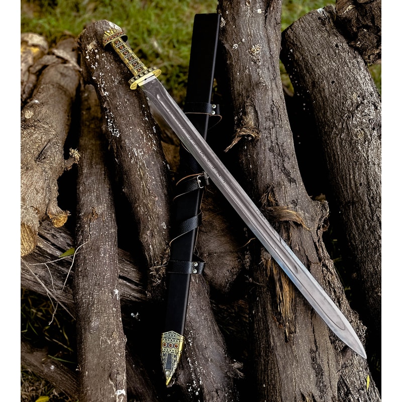 King Ragnar Lothbrok Handcrafted Viking Sword Authentic Norse Replica Medieval Sword Perfect Gifts 5
