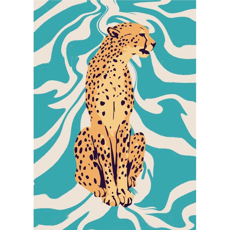 Digital Poster Leopard 1