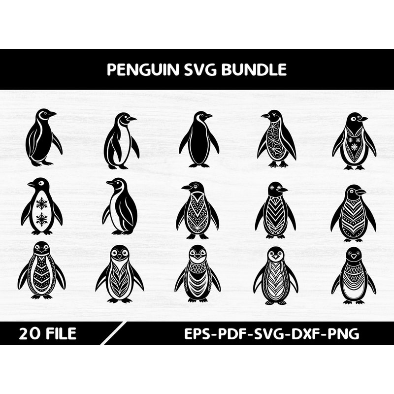 Penguin Svg Bundle 0