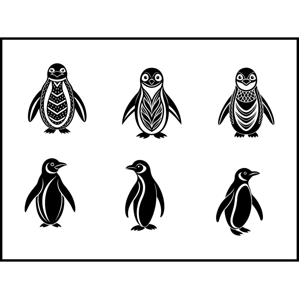 Penguin Svg Bundle 1