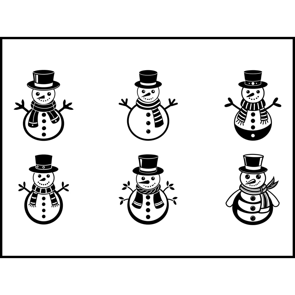 Snowman Svg Bundle 1