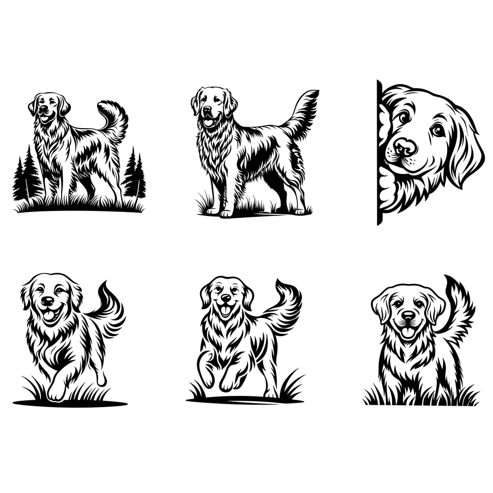 Golden Retriever Svg Bundle 2