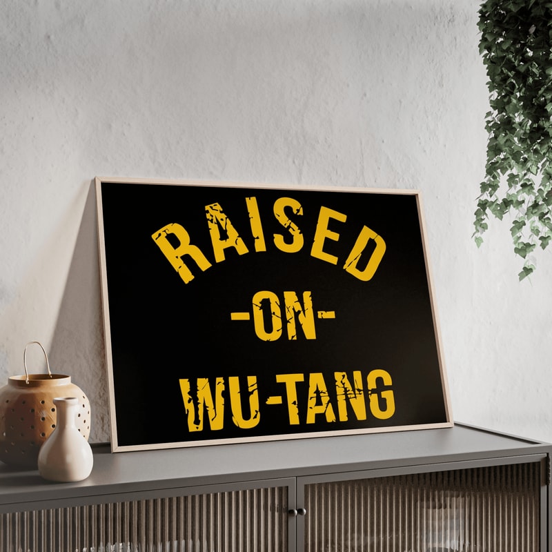 Raised On Wu Tang Clan PNG SVG EPS Digital Download East Coast HipHop Hardcore HipHop Rap Music 4