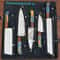 Handcrafted D2 Steel Chef Knife Set With Leather Roll Bag Professional Quality 1