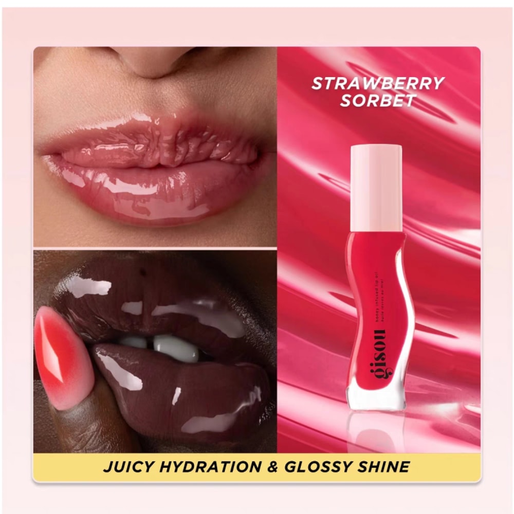 Water Light Fruit Honey Essence Lip Oil, Sexy Plump Lip Jelly for Hydration and Shine