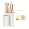 2in1 LED Hair Shaver Eyebrow Razor Rechargeable Womens Grooming Tool for Facial Hair Peach F