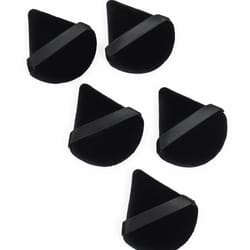 black triangle powder puff set,soft velvet facial makeup sponges for foundation, loose powder & contouring