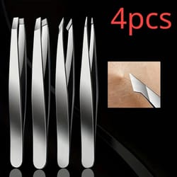 4 pcs for effortless eyebrow hair removal professional tweezers set