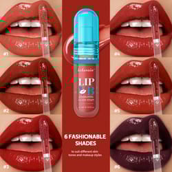 lip stain vb hydrating gloss stain, long-lasting hydration, nourish lips with vitamin b12, magnesium, coconut water