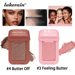 butter blush matte cheek tint, waterproof face contouring cosmetics, natural soft female makeup, high pigment glow