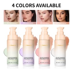foundation magic color cc cream, color changing foundation, liquid coverage self-coloring, long-lasting makeup base