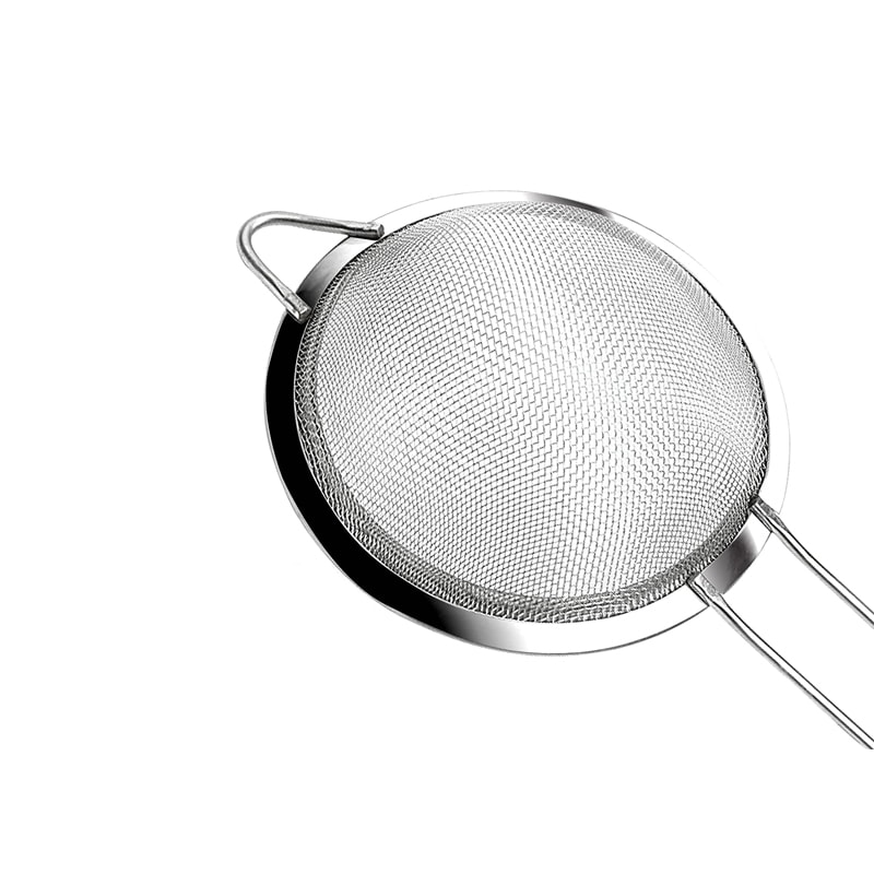 Stainless Steel Oil Strainer With Fine Wire Mesh Essential Baking Frying Kitchen Tool 3