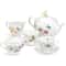 Butterfly Meadow Tea Set for 2 – Elegant White Floral Porcelain Tea Service