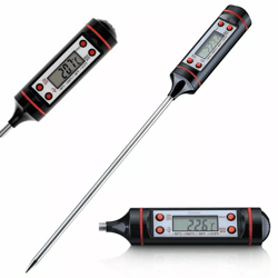 instant read digital meat thermometer for cooking, bbq, grill, and food