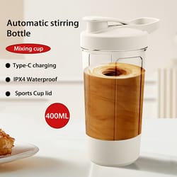 portable charging electric stirring cup, automatic self mixing sports cup with electric stirring