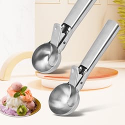 stainless steel dual purpose ice cream scoop multifunctional fruit scooper & kitchen essential for smooth serving