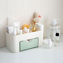 multifunctional nail storage box container, cotton swab & jewelry organizer, cosmetic storage, desktop cleaning tools