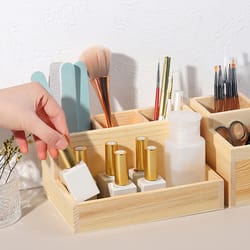 durable nail drill machine bits wooden holder, organizer box for nail training, nail art accessories diy manicure tools