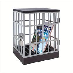 mobile phone jail, smartphone lock up safe for home, parties, family time quality storage box, locking cage