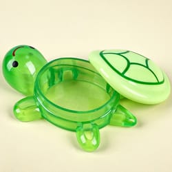 glowing luminous turtle storage box, resin crafts home decor, glowing small turtle toy, ornamental decorative case