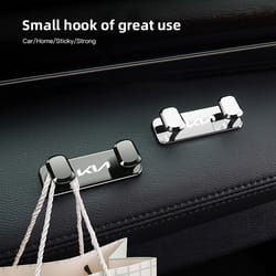 car double hooks organizer, alloy hook hanging storage accessorie for kia k5, k9, sportage, niro, carnival, ev6, ev9, k8